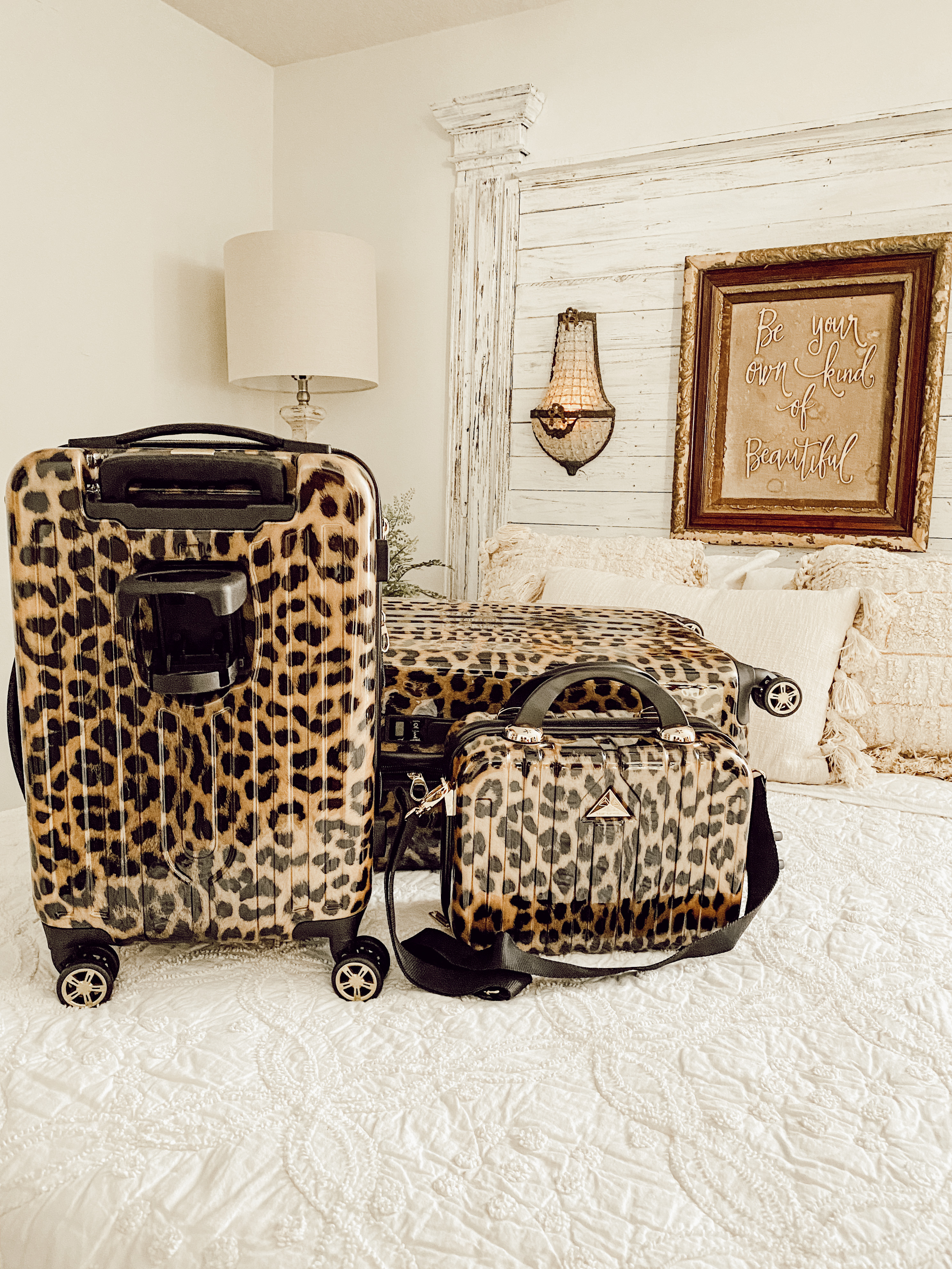 triforce leopard luggage